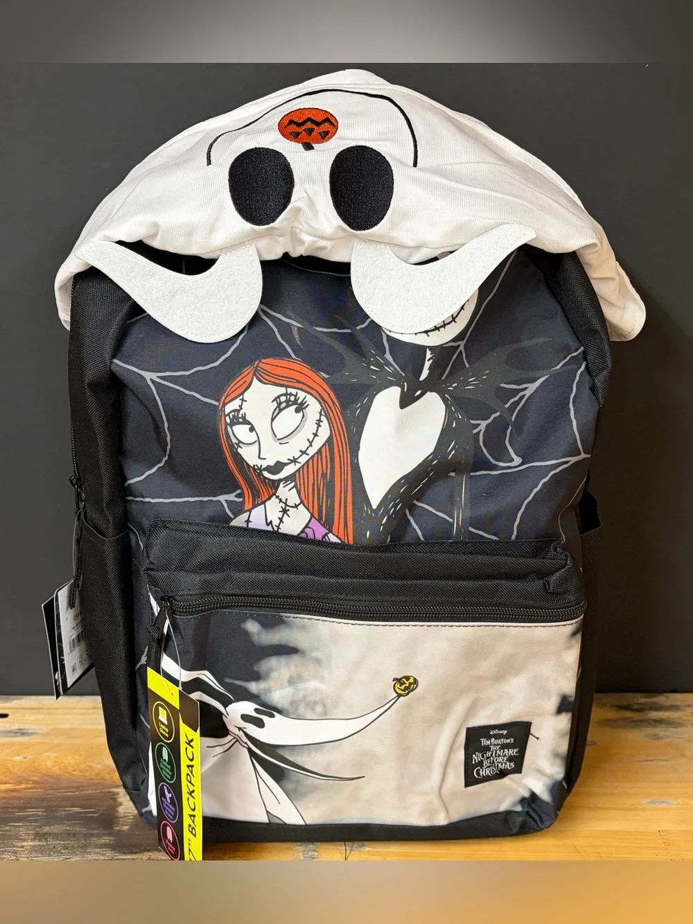 Disney The Nightmare Before Christmas Kids School Backpack NWT Jack Sally 17”